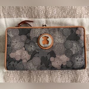 Tous Black and Brown Wallet